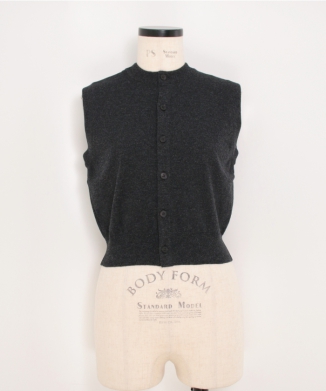 HIGH TWIST WOOL KNIT VEST