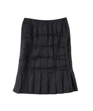Bondage pleats skirt