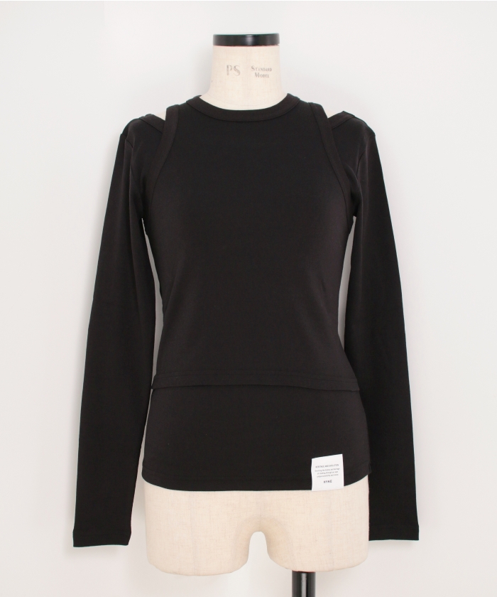 トップス HYKE LAYERED LONG SLEEVE HYKE(ハイク) LAYERED LONG SLEEVE - COLDBECK ONLINE（コール