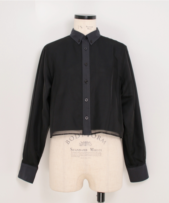 LAYERED OXFORD SHEER SHIRT(F257S066)｜阪急百貨店公式通販サイト