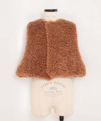 FAUX SHEARLING CROPPED VEST