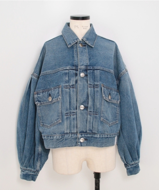 BALLOON SLEEVE DENIM JACKET/TYPE 2