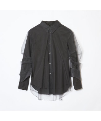 チュールブラウス