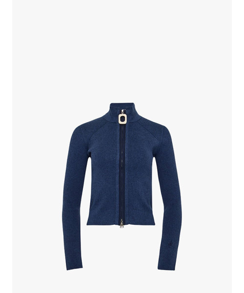 JWANDERSON FITTED ZIP UP CARDIGAN STEEL BLUE S JWANDERSON FITTED ZIP UP CARDIGAN STEEL BLUE S
