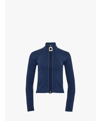 FITTED ZIP UP CARDIGAN