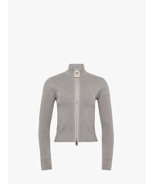 JWANDERSON FITTED ZIP UP CARDIGAN LIGHT GREY MELANGE S JWANDERSON FITTED ZIP UP CARDIGAN LIGHT GREY MELANGE S