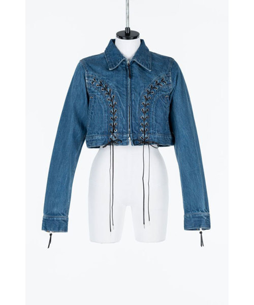 FETICO Lace up denim jacket INDIGO 36 FETICO Lace up denim jacket INDIGO 36
