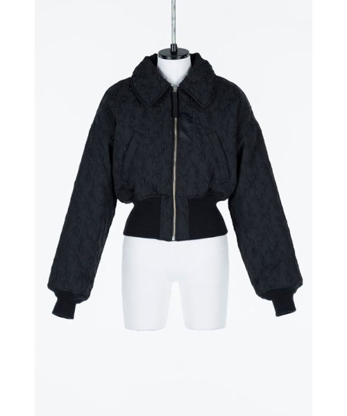 FETICO Floral jacquard bomber jacket BLACK 38