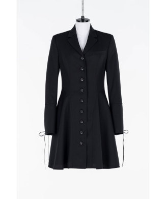 Wool flared dress jacket