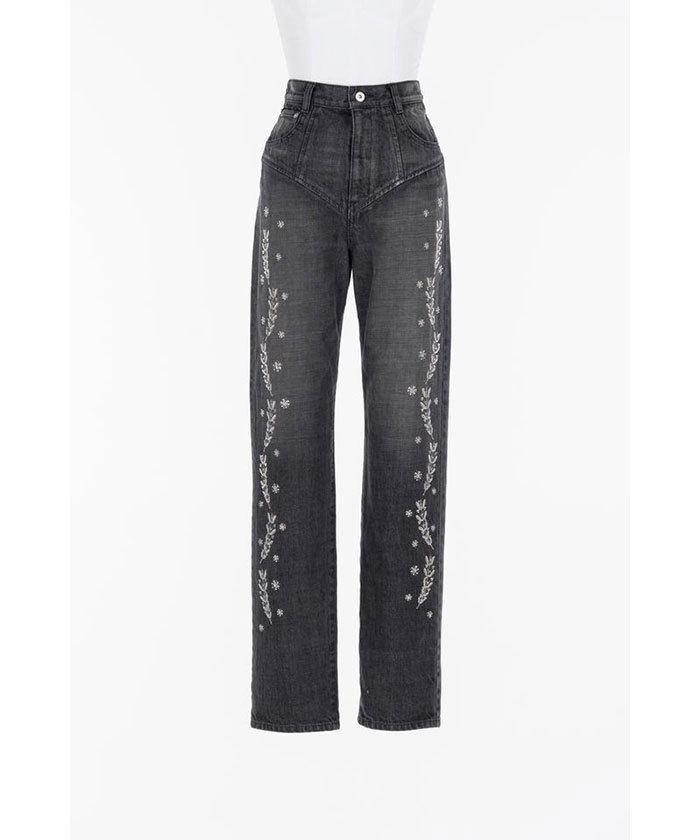 FETICO 刺繍ストレートジーンズ　38サイズ Embroidered straight jeans(F257S148)｜阪急百貨店公式通販サイト