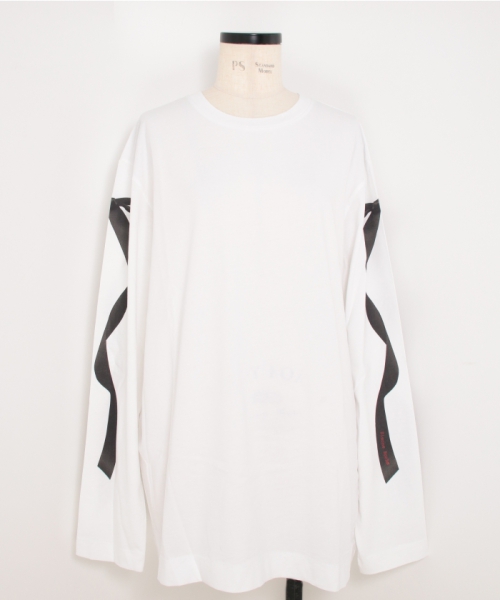 RIBBON BOW TAIL PRINT LONG SLEEVE T-SHIRT(F257S163)｜阪急百貨店