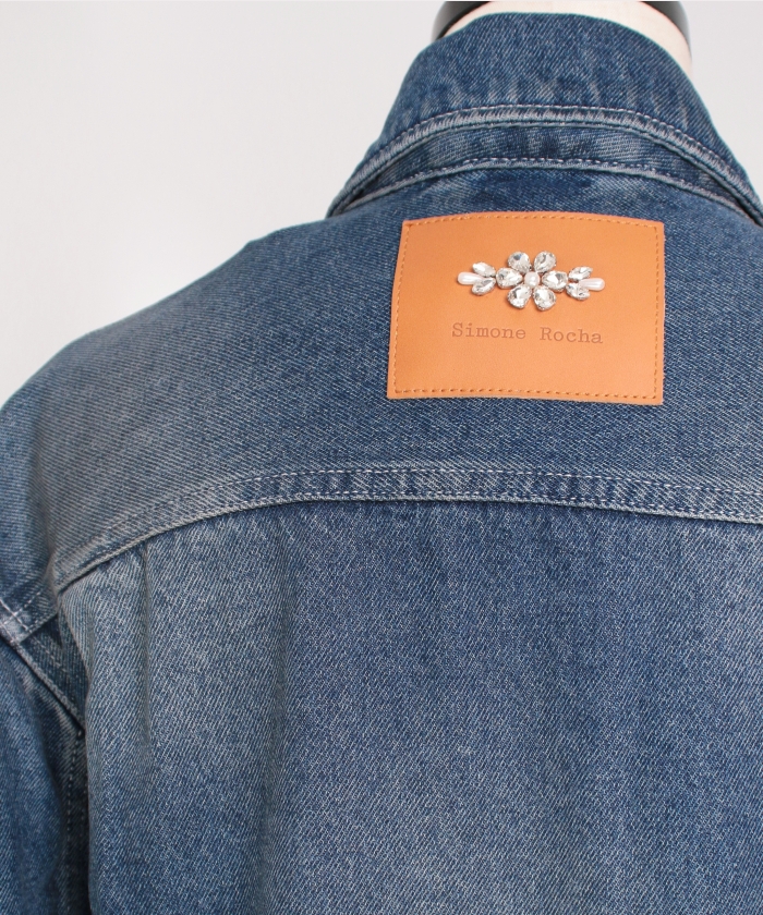 SCULPTED BELT DETAIL DENIM JACKET W/ EMB(F257S166)｜阪急百貨店公式