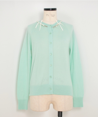 CLASSIC LONG SLEEVE CARDIGAN W/ EMB