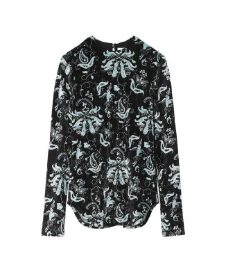 Velour Jersey Top