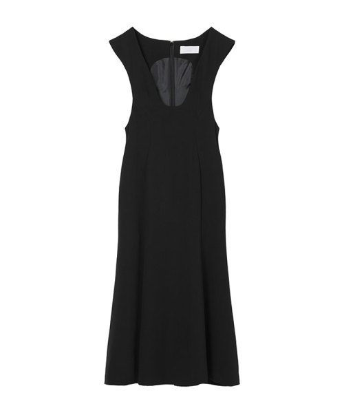 MameKurogouchi Wool Venetian Flare Dress BLACK 2 MameKurogouchi Wool Venetian Flare Dress BLACK 2