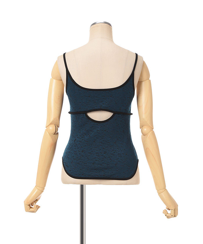 Floral Jacquard Fraise Stitch Camisole Top(F257S211)｜阪急