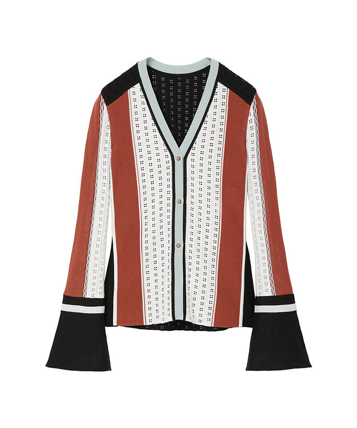 Geometric Pattern Knitted Cardigan(F257S218)｜阪急百貨店公式