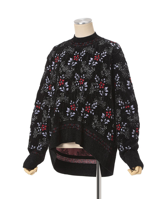 Floral Motif Chenille Knited Top(F257S225)｜阪急百貨店公式通販