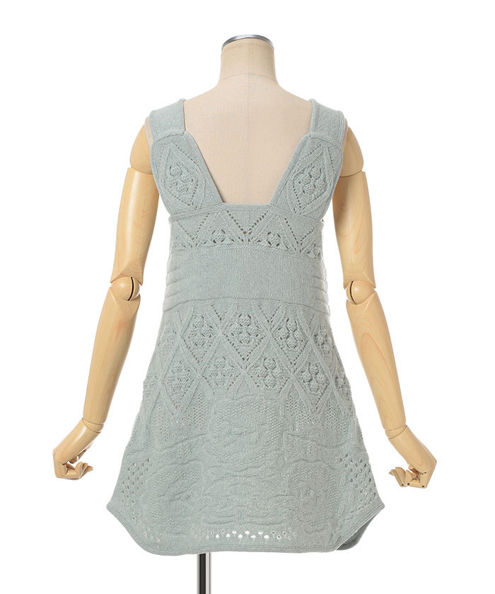 Multi Pattern Low Gauge Knitted Sleeveless Top(F257S226)｜阪急