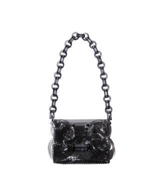 Transparent Sculptural Mini Chain Bag