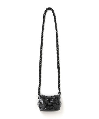 Transparent Sculptural Micro Chain Bag