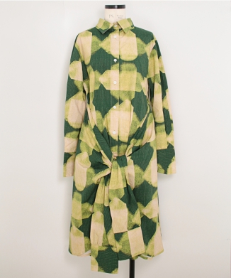 Double Sleeve 2-Way Shirt Dress