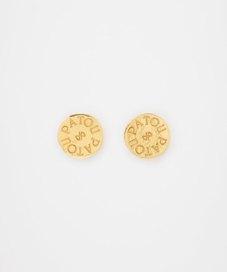 PATOU ANTIQUE COIN-INSPIRED PIERCED EARRINGS