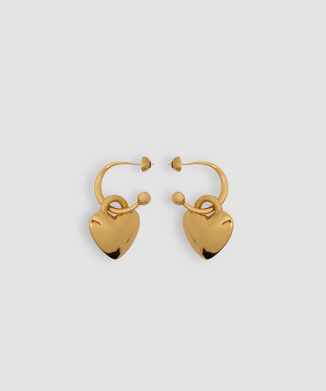 XS HEART HOOP PIERCED EARRINGS