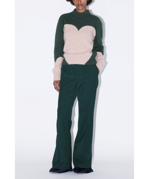 TOGA Bicolor knit pullover green 36 TOGA Bicolor knit pullover green 36