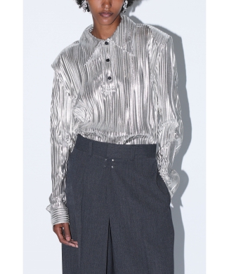 ［8/22(金)10:00販売開始予定］Foil print polo shirt
