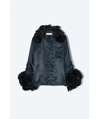 Frill embroidery blouse