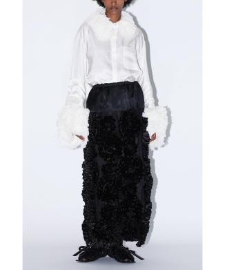 Frill embroidery skirt