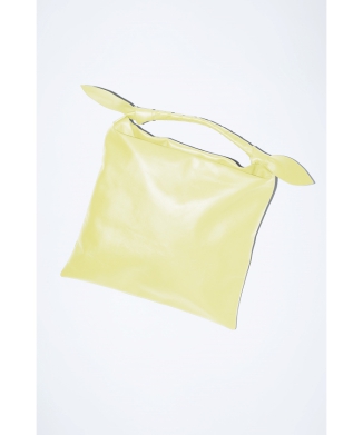 Leather ribbon bag big