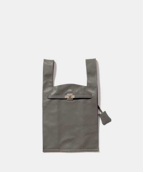 beautifulpeople large market bag in shrink leather グレー フリー beautifulpeople large market bag in shrink leather グレー フリー