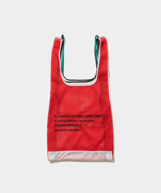 alphabet embroidely marche flip bag