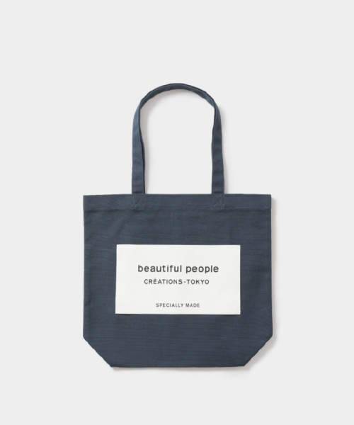 beautifulpeople bp big name tote SDGs ネイビー フリー beautifulpeople bp big name tote SDGs ネイビー フリー