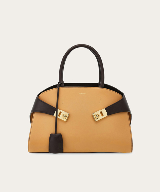 Hug バイカラーハンドバッグ(M)