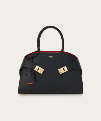 Hug バイカラーハンドバッグ(M)