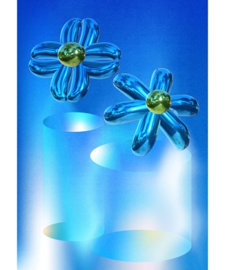 Imaginary Flowers A3ポスター no.163
