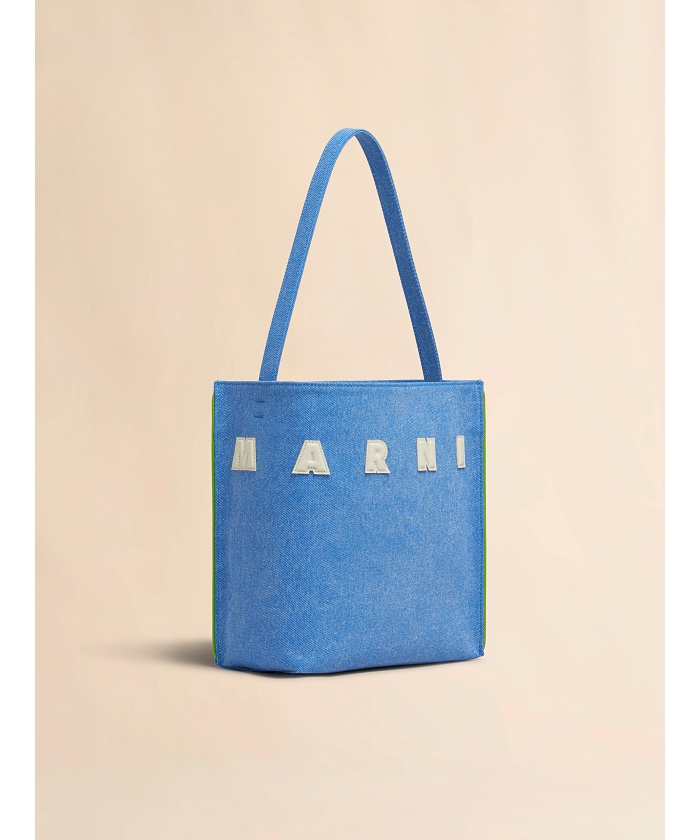 『MARNI 』デニム ムゼオ バゲットバッグ MUSEO / デニムバケットバッグ（ショルダーバッグ）｜MARNI