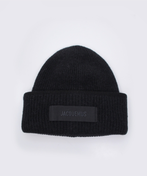 JACQUEMUS LE BONNET GROS GRAIN BLACK F
