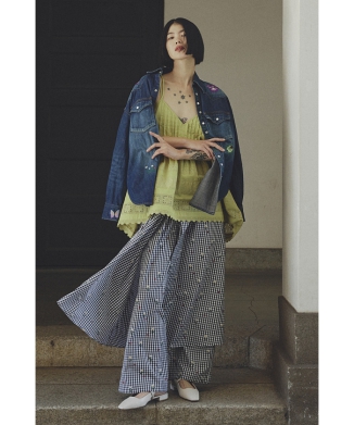 Embroidery Denim シャツ