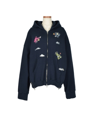 Dragon embroidery Sweat フーディ