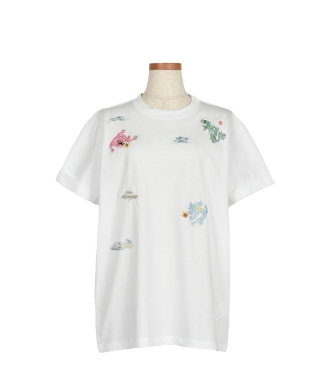 Dragon embroidery Tシャツ