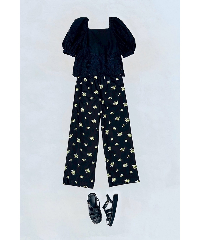 Mimosa embroidery easy パンツ(F259A009)｜阪急百貨店公式通販