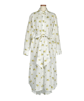 Mimosa embroidery シャツワンピース