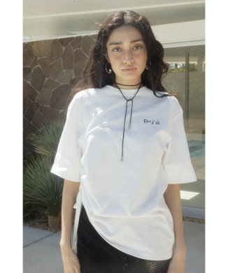 【styling/】Collaboration Angel Wing Back Print Tシャツ