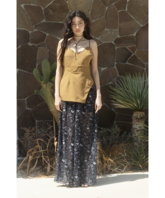 【styling/】Collaboration BATIK Print ワイドパンツ