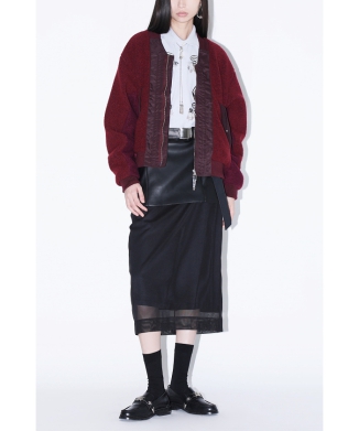 【TOGA TOO】Wool mix pile boa blouson
