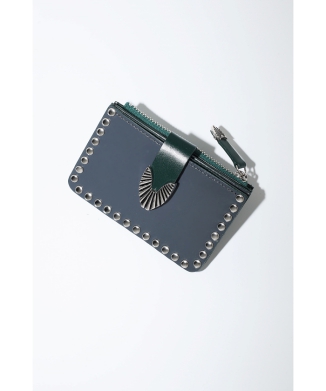 【TOGA TOO】Leather wallet studs small